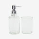 thumbnail image 1 of Set 2 accesorios de baño Dispensador de jabón y Vaso Vidrio Clear, 1 of 2