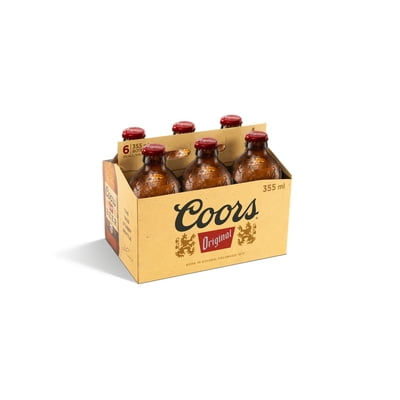 Cerveza Lager Original 5° Pack 6 Botella 355 Ml Coors