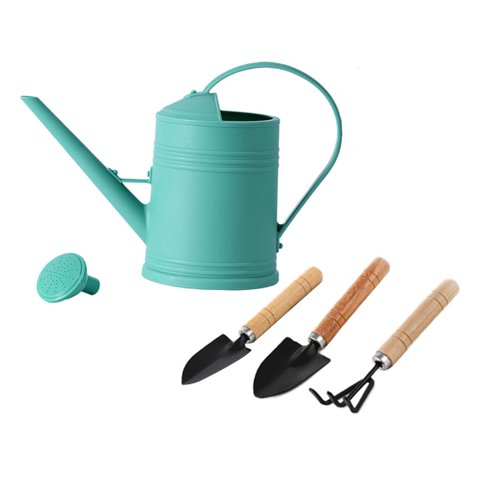 Ioensy - Regadera Juego De Herramientas De Jardín Regadera Para Patio Plantas Al Aire Libre Patio Verde Claro