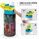 thumbnail image 4 of Los Backyardigans Botella de Agua con Tapa Pop Top de Un Toque, Acero Inoxidable, a Prueba de Fugas, para Deportes, Botella Infantil azul 12 oz, 4 of 6