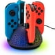 thumbnail image 1 of Base de Carga AARONMEI 4 en 1 para Joy-Cons Nintendo Switch Negro, 1 of 3