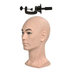 Ioensy - Cabeza De Maniquí Masculino, Peluca, Cabeza De Exhibición, Cabeza De Entrenamiento Para Sombreros, Collar De Joyería