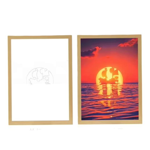 Lelumania - Cuadro Led De Barco One Piece 23X18Cm