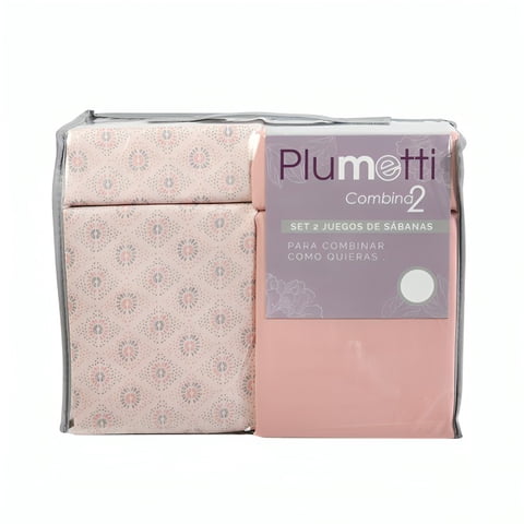 Mashinni - Set 2 Sábanas 1.5 Plazas Plumetti Acra