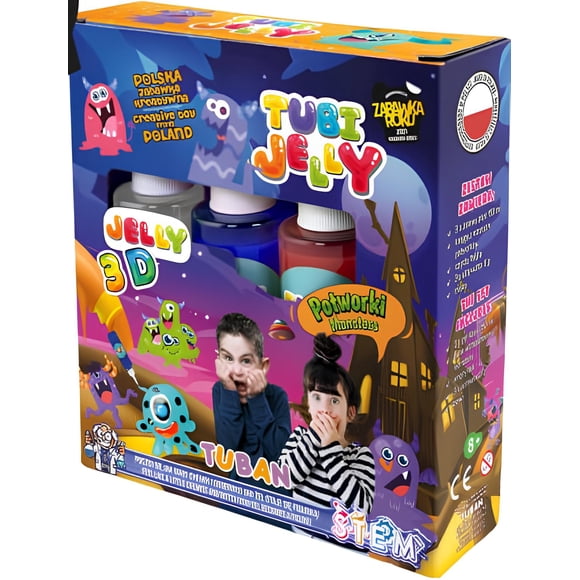 Set Tubi Jelly 3 Colores - Monstruos