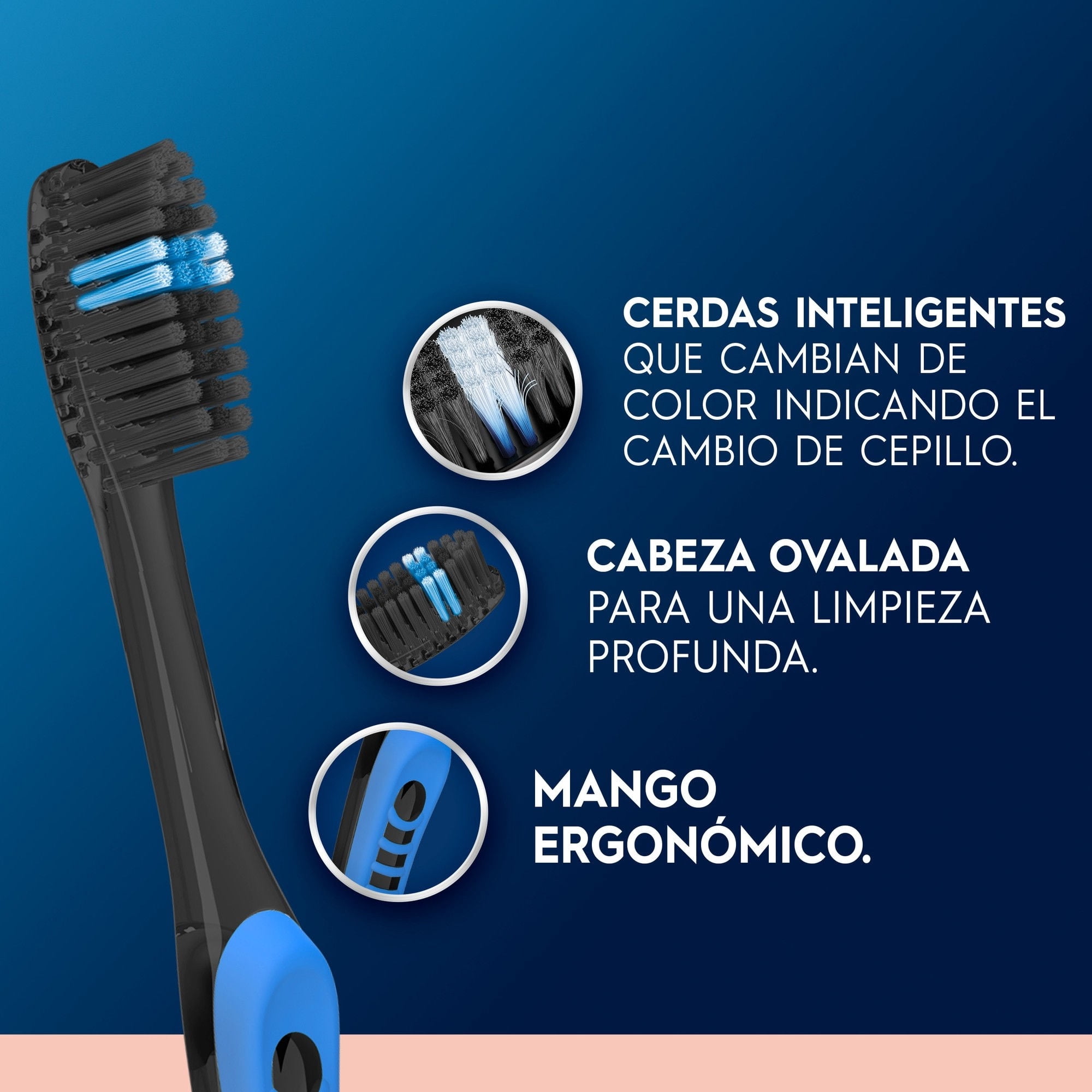 Cepillo De Dientes Indicator Black Cerdas Suaves 3 Un Oral-B