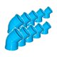 thumbnail image 1 of Pack 10 Codo Pvc Celeste 45° 32mm Pn10 Cementar Agua Potable, 1 of 3