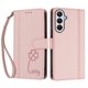 thumbnail image 3 of Funda Cartera Trébol para Samsung Galaxy A05s con Ranuras Tarjetas y Carga Inalámbrica Rosa, 3 of 6