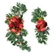 thumbnail image 1 of Granja Flores Artificiales Arco Decoración Colgante Para Dormitorio Ceremonia Día Festivo Rosa Oscuro, 1 of 5