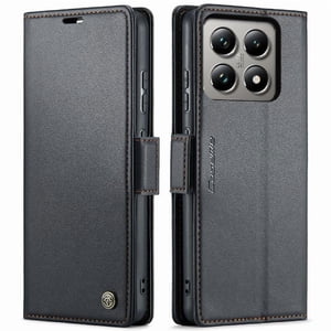 Caseme Tipo Cartera Xiaomi 14T Con Cierre Magnético, Rfid, Tarjetero, Soporte, Carga Inalámbrica