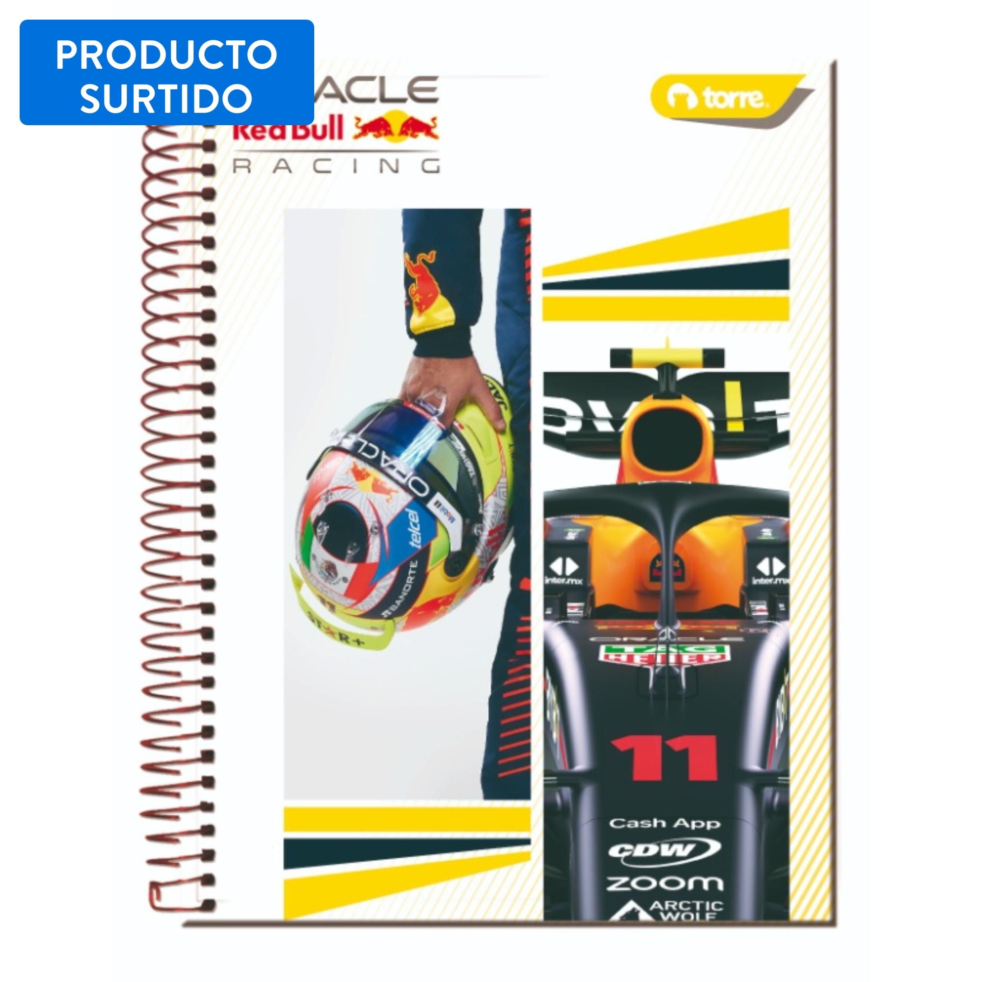 Cuaderno Top Redbull Racing 7m 150 Hojas/ Producto Surtido Torre