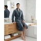 thumbnail image 5 of Bata para Hombre NY Threads de Coral Plush con Cuello Chal Gris XL, 5 of 6