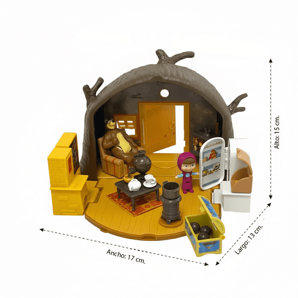 Juguete Casa Oso Set de Juego Masha Y El Oso Lider