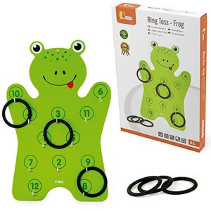 Viga - Juego Madera Lanzar Argollas Sapo