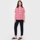 thumbnail image 4 of Blusa Mujer Manga Corta Botones Rosado Corona, 4 of 5