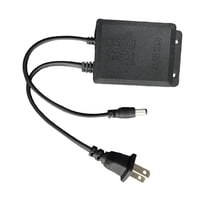 Ioensy - Cargador Adaptador De Ca De 12V 2A, Enchufe De Pared Resistente Para Luces De Tira Led, Enrutador, Negro