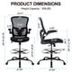 thumbnail image 3 of Silla de dibujo ergonómica Bondesin, taburete alto de oficina, negro, 3 of 9