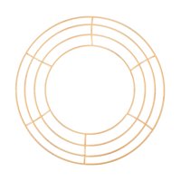 Bothyi - Marco De Corona De Alambre, Anillos De Corona Redondos Para Manualidades Diy, Suministros Para Vacaciones, Bodas, Oro, 30Cm