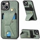 thumbnail image 1 of Funda Resistente para iPhone 13 con Tarjetero y Soporte, Diseño Magnético Verde, 1 of 5