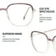 thumbnail image 3 of Gafas modernas y sencillas anti-luz azul y anti-radiación, hechas de vidrio y metal., 3 of 5