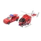 thumbnail image 2 of Set Camión Helicóptero Auto Rescate Sonido Fricción DGB1670, 2 of 7