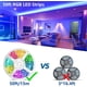 thumbnail image 2 of Tira de luces LED, tira de luz LED inteligente de 15 m, sincronización de música, cambio de color, SMD5050 RGB, micrófono integrado, aplicación Bluetooth y control remoto, luces LED de cinta para dorm, 2 of 7