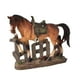 thumbnail image 1 of Colección De Estatuas De Caballos, Adorno Artesanal De Arte Moderno Para Estante De Entrada, Dormitorio, Marrón, 1 of 5
