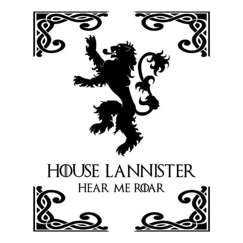 Rienda Libre Graphics - Decomural House Lannister Game Of Thrones Ws-34186