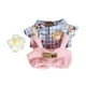 thumbnail image 2 of Ropa Para Muñecos De Peluche, Accesorios Para Fotos, Disfraces Hechos A Mano, Ropa Para Animales De Peluche, Camiseta Con Cuadrícula De Oso Azul, 2 of 3