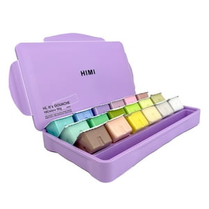 Himi Set Gouache Pastel 18 Colores / 30Gr Estuche Morado
