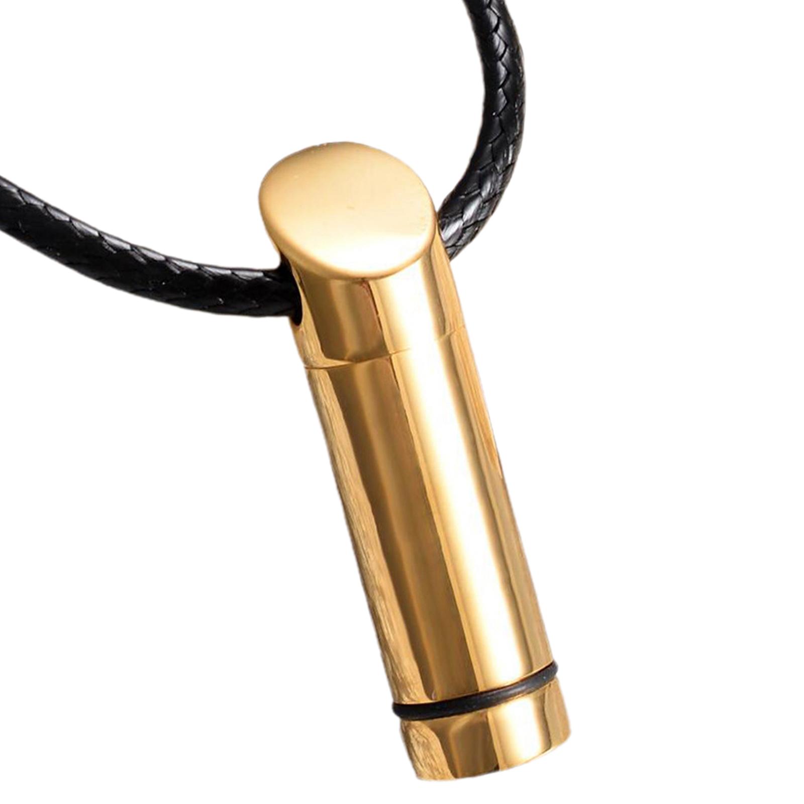 Magideal - De Cineraria Cineraria Cineraria Para Cenizas, De Material Acero Inoxidable, Colgante , Llavero, Soporte De Cineraria Cineraria Cineraria, Medallón Para Mascotas, Mujeres, Hombres, , Oro Oro1