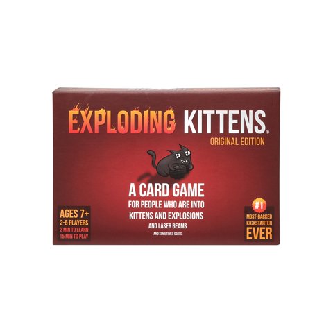 Exploding Kittens Llc - Juego De Cartas Exploding Kittens, Edición Original, Más De 7 Años