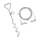thumbnail image 1 of Cable de para perros y estaca, cable de correa exterior para perros, estaca de tierra para cachorros, cable de alambre resistente y resistente, 10m, 1 of 5