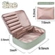 thumbnail image 2 of Bolsa de maquillaje de viaje Queboom Bolsa de cosméticos de nylon verde, 2 of 7