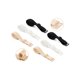 thumbnail image 4 of INSPIRE CHIC 3 Pares 10/12/15/18/20mm Ancho Tirantes de Sujetador Elásticos Ajustables para Mujeres Color de Piel+Negro+Blanco-Puro+Ancho de 12mm, 4 of 5