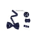 thumbnail image 3 of INSPIRE CHIC Accesorios de Pajarita para Hombre Correa Ajustable Formal Sólido Esmoquin Preatado Azul Oscuro, 3 of 5