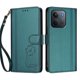 thumbnail image 3 of Funda Cartera Trébol para Xiaomi Poco C85 5G con Ranuras Tarjetas y Carga Inalámbrica Verde oscuro, 3 of 6
