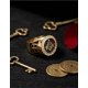 thumbnail image 3 of Anillo de Hombre Mujer Mason Gold Space Moda Vintage, 3 of 3