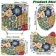 thumbnail image 4 of 1/3/4pcs Bathroom Sets Rugs Shower Curtain, Boho Floral Pattern Polyester Shower Curtain, Comes With 12 Plastic Hooks, Non-Slip Bathroom Rug, Toilet U-Shape Mat, Toilet Lid Cover Pad, Bathroom Decor, 4 of 5