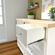 thumbnail image 3 of Comoda de Madera 9 cajones 120x40x90 Color Blanco cubierta Natural, 3 of 3