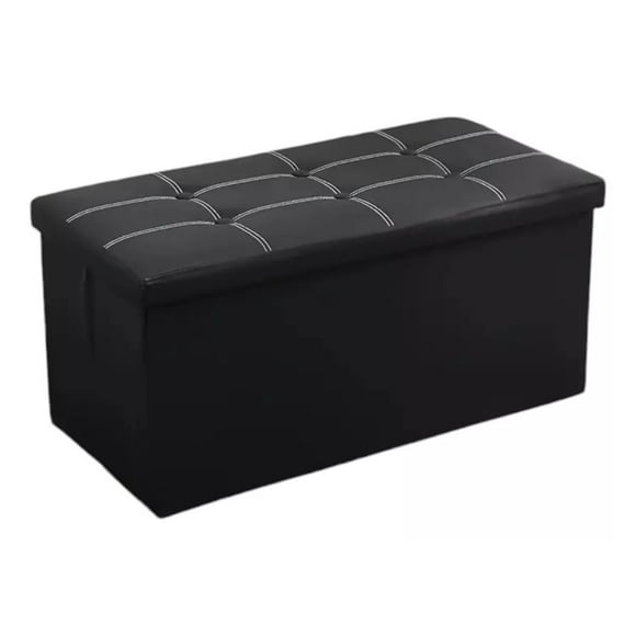 Puff Organizador Banqueta Baul Sillon Pie De Cama Plegable