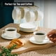 thumbnail image 4 of Juego de 6 tazas blancas de cappuccino Brew To A Tea, 240 ml, 4 of 8