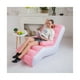 thumbnail image 2 of Sofa Sillon Silla Puff Inflable Apoya Brazos Bomba Manual Rosa, 2 of 3