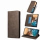 thumbnail image 1 of Funda tipo cartera con bloqueo RFID para iPhone 17 Air Con tapa abatible, portatarjetas, cierre magnético, TPU y soporte Marrón, 1 of 6