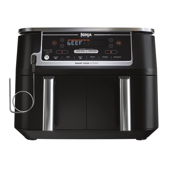 Air Fryer Ninja DZ550 10QT con termómetro 10 en 1, color gris