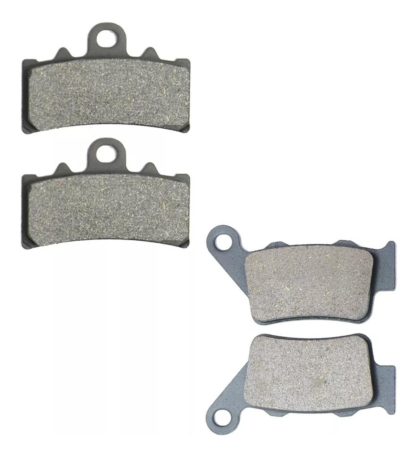 Genérico - Pastillas Frenos Delanteras + Traseras Moto Dominar 400Ug