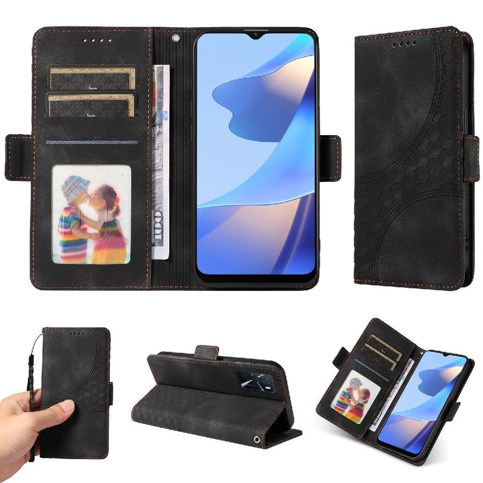 Carcasa Foxdock Oppo A53s 5g De Cuero Pu, Diseño Acolchado Clásico, Protección Contra Caídas Y Rayones