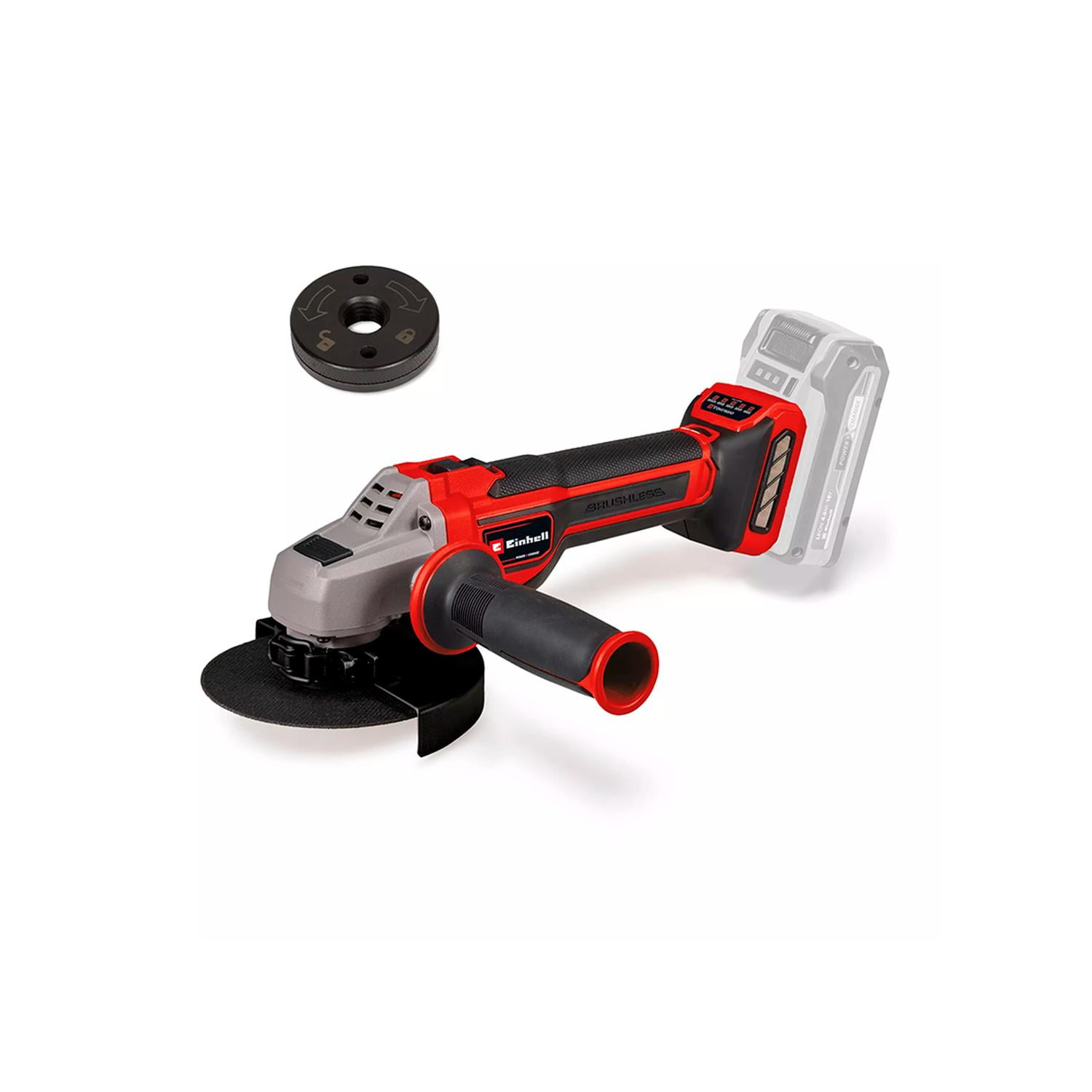 Esmeril Inal. Einhell Tp-ag 18/125 Ce Q. Vel Variable - Sin Baterías Rojo