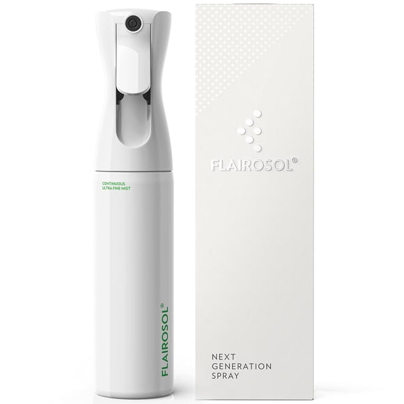 Botella pulverizadora FLAIROSOL de 300 ml con nebulización continua, color blanco