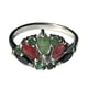 thumbnail image 1 of Anillo de plata 925 con Piedras semi preciosas; talla 8 USA - talla 17 española, 1 of 3
